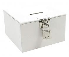 Maildor Tesoro Caja para Personalizar, Color Blanco