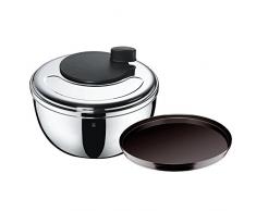 WMF Gourmet Centrifugadora para Ensalada, Acero Inoxidable Mate, 25.4 x 25.4 x 15.8 cm