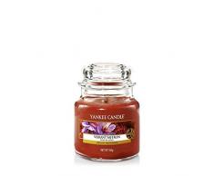 Yankee Candle Vela en Tarro pequeño, Vibrant Saffron, Rojo, 5.8x5.8x8.6 cm