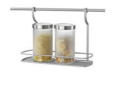 Metaltex Estante, Metal, Blanco, 1 cm