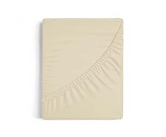 Burrito Blanco | Sábanas bajeras 200x190/200 cm | Cama de 200 cm(+ Medidas Disponibles) | Tejido de Algodón 100% | Diseño A8 Beige