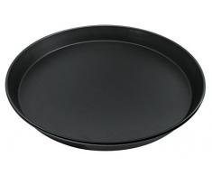 Zenker Molde Liso Tarta 30Cm, Acero con Revestimiento Antiadherente Ilag, Negro, Ã30x3cm