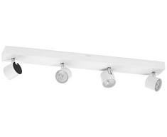 Philips myLiving Star - Barra de cuatro focos de techo, LED integrado, consume 4.5 W, luz blanca cálida, regulable