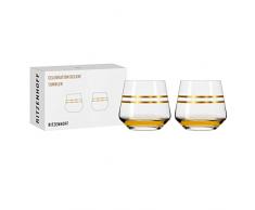 RITZENHOFF 6141009 Celebration Deluxe - Juego de 2 copas de champÃ¡n (200 ml), color dorado