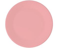 Procos FSCÂ® 93526 â Platos de papel mixto, 8 unidades, color rosa, diÃ¡metro 23 cm, desechables, para cumpleaÃ±os, decoraciÃ³n, fiesta