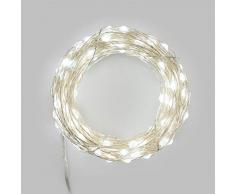 Luces de Navidad cadena luminosa 200 micro LED 3 mm blanco 20 metros - Luces navideñas - Luces para exteriores - Decoración navideña