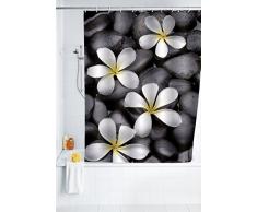 Wenko 20962100 Cortina de Ducha Bloom - Tejido Textil, Lavable, PoliÃ©ster