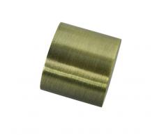 Gardinia - Embellecedor para Cortinas (2 Unidades, Metal, latón Envejecido, 16 mm de diámetro)