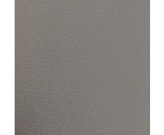 Kt KILOtela - Tela de Polipiel para Tapizar Sillas, Cojines, Asientos, Muebles, TapicerÃ­a, Forrar Objetos, Manualidades, Resistente a Desgaste, 50 cm Largo x 140 cm Ancho, Gris - 0,50 Metro