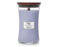 Woodwick Vela CompaÃ±Ã­a de Virginia Spa Grande lavanda perfumada vela encendida 180 horas
