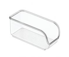 InterDesign Linus cajoneras de plÃ¡stico para azucarillos | Ideal para utensilios de cocina y sobres de azÃºcar | Organizador armarios con apertura lateral | PlÃ¡stico transparente