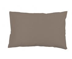 Funda de almohada americana lisa de algodÃ³n 57 hilos 50x75 cm beige SOLEIL DOCRE
