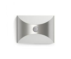 Philips myGarden Herb - Aplique con sensor de movimiento, iluminaciÃ³n exterior, 6 W, acero inoxidable, blanco cÃ¡lido, 10,5 x 23 x 16,2 mm, color gris