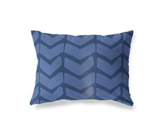 BonaMaison Fundas para CojÃnes, Azul Funda de Almohada para Sofá Coche Silla Oficina Cama Decorativa Moderna Decoración del Hogar, 45x60 Cm - Diseñado y Fabricado en TurquÃa