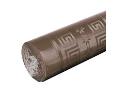 Pro Nappe - Ref R485029I - Mantel de Papel Damasco desechable en Rollo 50 M de Largo X 1,20 M de Ancho - Color Chocolate - Papel Damasco con Estampado Universal Chic y clÃ¡sico