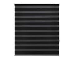 Blindecor estores enrollables a Medida Noche y dÃa - Color Negro, Estor de 75 x 250 cm (Ancho x Alto). Tamaño de la Tela 72 x 245 cm. Estores Noche y dÃa