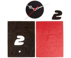 Asir Group LLC 3DUhr-5 Clocky Decorativo Reloj de Pared