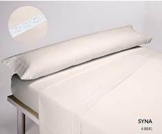 Dart Fantasy Syna Juego de Cama, Algodón-Poliéster, Beige, 180x200x3 cm