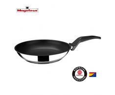 MAGEFESA COMTE SartÃ©n Antiadherente Triple Capa, Acero Inoxidable, INDUCCIÃN. Apta lavavajillas (18_cm)
