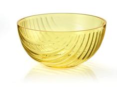 Guzzini - Recipiente Ã 25 cm, cuenco, ensaladera, fabricado con material plÃ¡stico orgÃ¡nico y reciclable - Amarillo, Ã 25 cm x 12 cm - 248556151