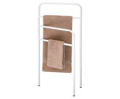 ALL STAR Cupello - Toallero Plegable de Acero, 40 x 81 x 1,6 cm, Color Blanco