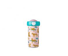 Mepal - Vaso Escolar Campus - Vaso de Bebida - Taza Escolar a Prueba de Fugas para NiÃ±os - Vaso de Bebida Reutilizable - Sin BPA y apto para Lavavajillas - 300 ml - Leopard