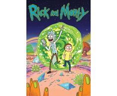 Pyramid International Portal Rick y Morty Póster, plástico/vidrio, multicolor, 61 x 91,5 x 1,3 cm