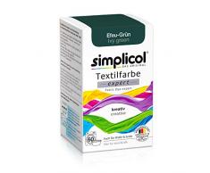 Simplicol Expert Fabric Dye Tinte de ColoraciÃ³n para Textiles: Lavado a Mano o Lavadora - TiÃ±e y Restaura Sus Telas y Ropa - Verde Hiedra