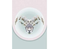 Komar Wandbild Von Capricorn | Poster, Bild, Wohnzimmer, Schlafzimmer, Dekoration, Kunstdruck | ohne Rahmen | P090-50x70 fotomural, carbÃ³n