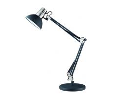 Honsell Pit Lámpara de Mesa, 40 W, Negro