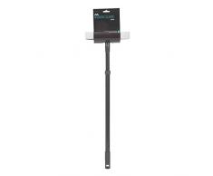 JVL - Esponja limpiacristales de Goma con Barra Extensible, Color Gris y Turquesa