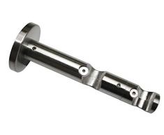 Gardinia - Soporte de 2 Barras para Cortinas (16 mm de diÃ¡metro, 7,5 x 5 cm, Aspecto de Acero Inoxidable)