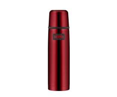 THERMOS Termo de acero inoxidable Light&Compact 4019.205.075 de color rojo, 750 ml, termo con vaso, apto para lavavajillas, mantiene el calor durante 18 horas, frÃ­o durante 24 horas, sin BPA