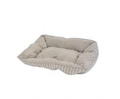 Better & Best Cama para Perro pequeña, con Tela a Rayas Color Topo, Algodã³n, 47.00x40.00x14.00 cm