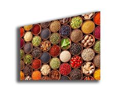 Cuadro moderno XXL especias 30 x 50 cm comida étnica cúrcuma curry cuadros modernos arte cocina salón baño restaurante pizzeria