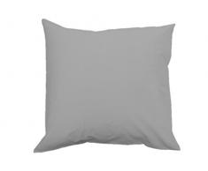 Soleil docre Funda de Almohada Lisa de algodÃ³n 65x65 cm Gris
