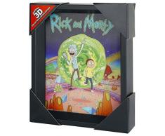 Cartoon Network Rick and Morty - Póster lenticular 3D, multicolor, 10 x 8