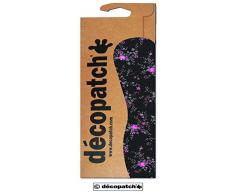 Decopatch Papers - Papel Decorativo (39,5 x 29,8 cm, 3 Hojas), diseÃ±o a Flores, Color Rosa y Negro