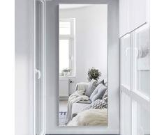 NeuType Espejo de pie de Longitud Completa para Colgar o inclinarse contra la Pared, Espejo Rectangular Grande para Dormitorio, Espejo de tocador para Pared, 65 x 22 Pulgadas