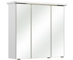 Pelipal 359Â piolo Armario con Espejo agira I, Madera, Blanco Brillante, 20Â x 75Â x 72,0Â cm