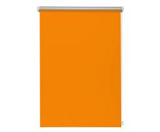 Beyond Drape Estor térmico de Color Naranja, 120 x 150 cm, sin Agujeros, Opaco, con Revestimiento de Plata