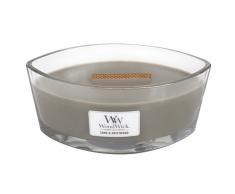 WoodWick 76378 arena y vela de madera HearthWick, Gris