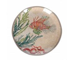 Sea Life by Rose & Tulipani Rose & Tulipani â Juego de 2 Platos para Ensalada, 100% melamina