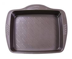 Pyrex Fuente Rectangular 40X31Cm Asimetria, Acero, Negro, 3.19 cm