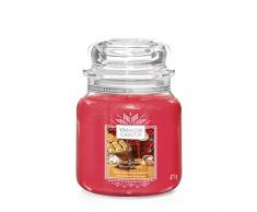 Yankee Candle Vela Aromática en Tarro Mediano, Tarde en Trineo, Colección Alpine Christmas, Duración de Combustión de Hasta 75 Horas