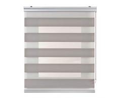 Estores Basic - Estor Noche y DÃ­a Top, Estor Enrollable Noche y dÃ­a para Ventanas y Puertas, Acabados de Calidad, Gris Medio, 100 x 250cm