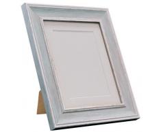 Frames by Post Marco de Fotos Vintage Scandi, Distressed Blue with White Mount, 12 x 12 Image Size 10 x 10 Inch
