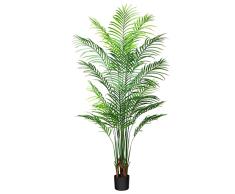 GONICVIN Plantas Artificiales, 120 cm, Plantas Artificiales de Palmera, Plantas Tropicales Falsas, árbol Artificial con Troncos Reales, Plantas Artificiales para Cocina y Oficina (1 Paquete)