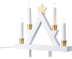 Star 271Â âÂ 32, candelabro Julle, madera, E10, marrÃ³n, 6.0Â x 33.0Â x 26.0Â cm