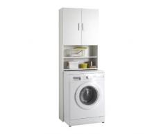 Unbekannt FMD Möbel l913 â 001 Olbia 2.0 Lavadoras, Secado, WC de überbau, Hogar EconomÃa Armario, Armario con Dos Puertas, Madera, Color Blanco, 64 x 26 x 190 cm